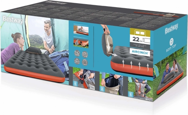 Bestway opblaasbare matras voor 2 personen 203x152x22 cm