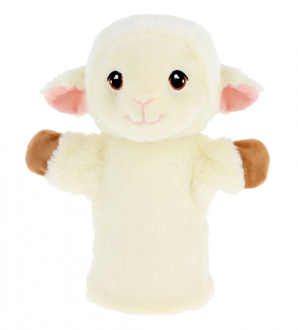 Keel Toys SE3077-5 Keeleco Schaap - eco pluchen handpop 27 cm