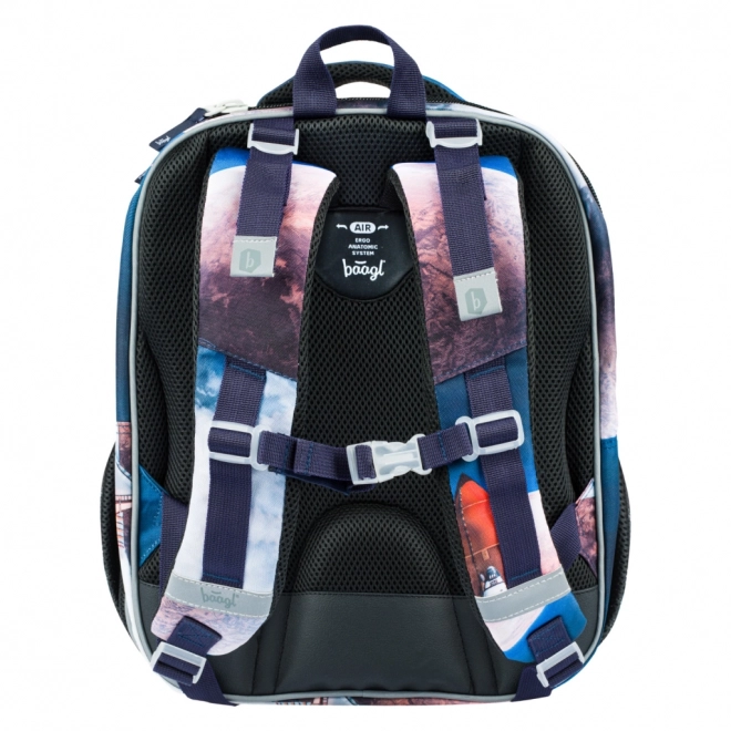 BAAGL SET 5 Shelly Ruimteshuttle: schooltas, etui, zak, map, doos