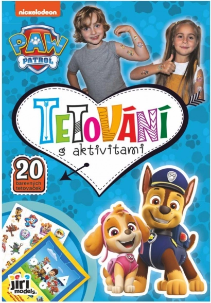Notitieboek met tatoeages en activiteiten PAW PATROL
