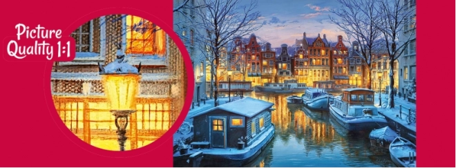 Puzzel Amsterdam bij nacht 1000 stukjes