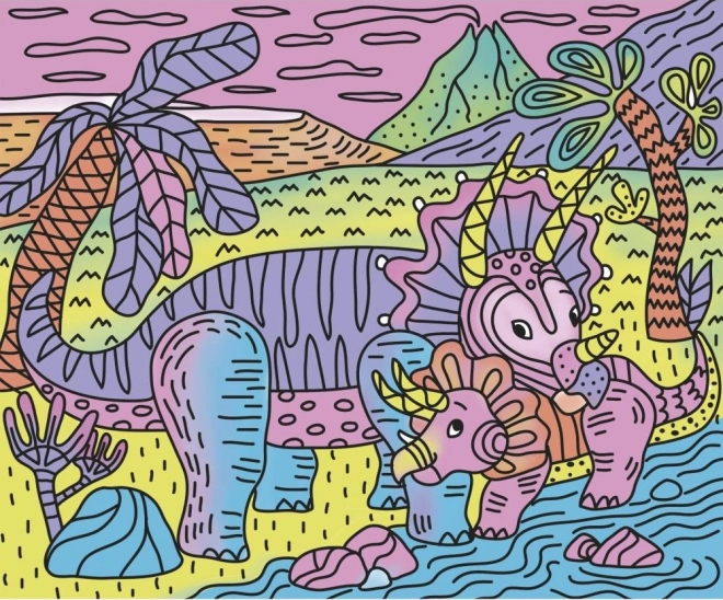 JANOD Maxi kleurplaten Dinosaurussen