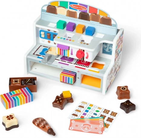 Houten chocoladewinkel – creatieve speelgoedset voor kinderen