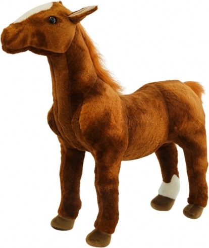 Pluchen paard bruin 40 × 37 cm