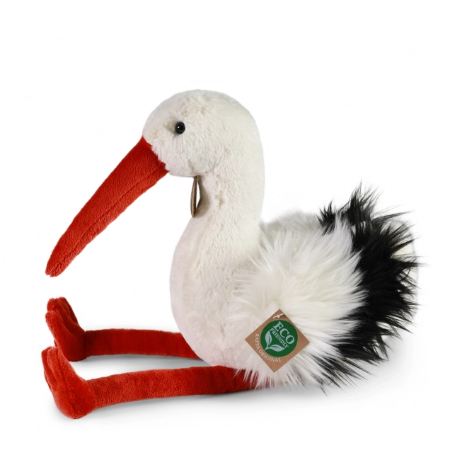 Rappa Pluchen vogel ooievaar 39 cm MILIEUVRIENDELIJK