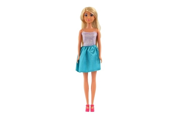 Pop Anlily in glinsterende jurk plastic 30cm 4 kleuren in doosje 8x32x5cm 12st in doos
