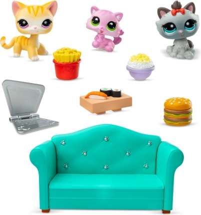 Littlest Pet Shop Set Dinertje met 3 Figuren