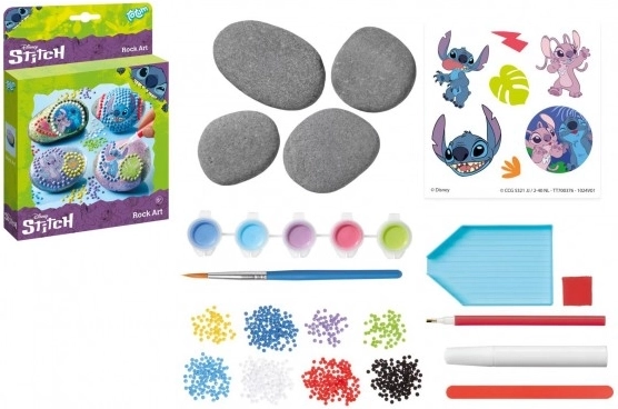 creatieve set voor het schilderen en versieren van stenen Stitch