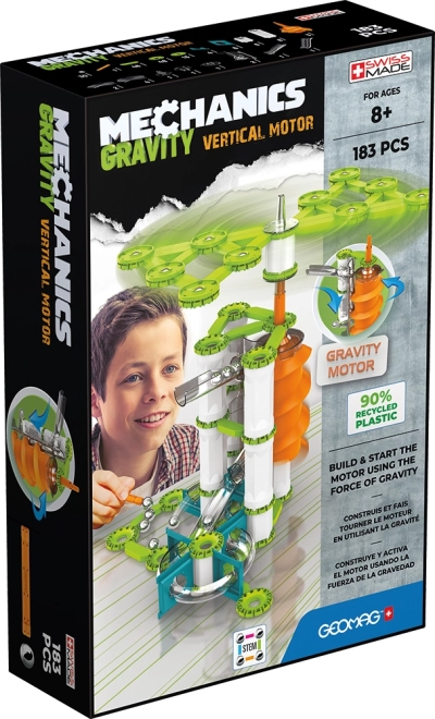 Geomag Mechanics Gravity RE verticale motor – magnetische bouwset 183 onderdelen
