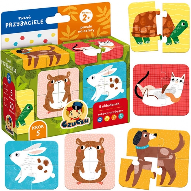 Puzzel Onze Vrienden - Vierdelige Legpuzzels