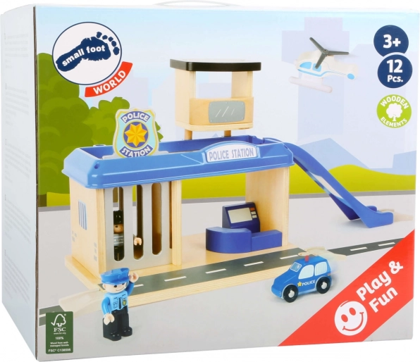 Houten politiebureau Small Foot met accessoires
