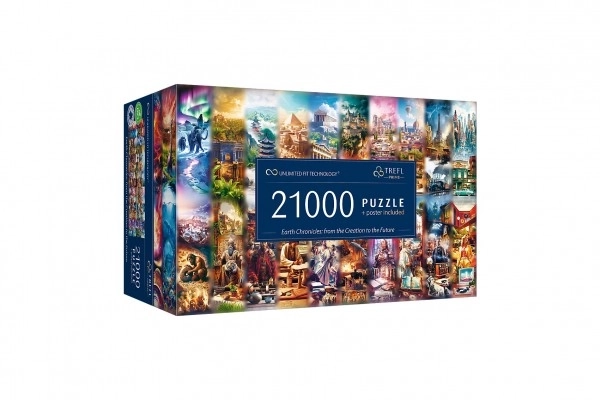 Puzzel Aarde: Kroniek van de wereld van begin tot toekomst