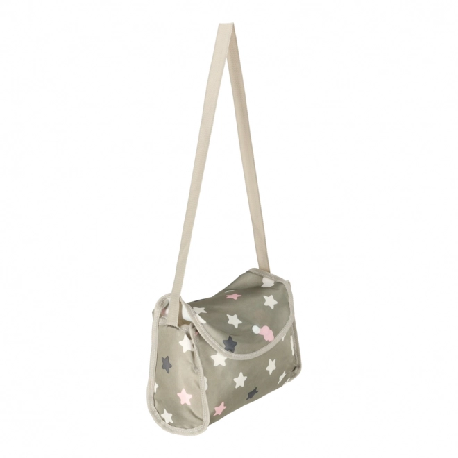 Kinderwagen voor poppen met tas en sterren