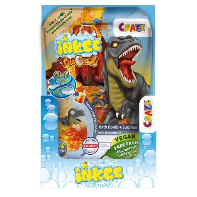 Bruisende badbom met verrassing Dinosaurus