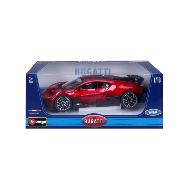 Bburago model Bugatti Divo rood 1:18