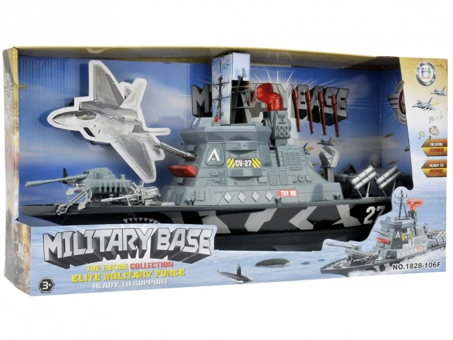 Militair kinderschip met licht en geluid