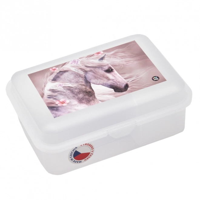 Lunchbox met vak paard Romantic