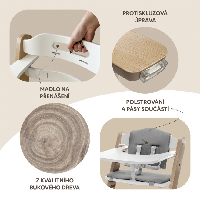 Houten kinderstoel Clipp & Clapp, Zwart