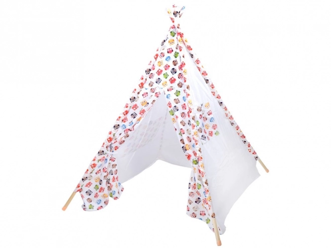 Kinder teepee tent Vrolijke uilen