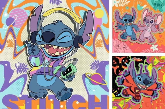 Puzzel 3x49 stukjes Stitch