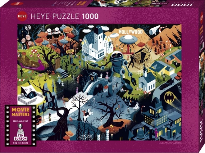 Puzzel Filmmeesters: Films van Tim Burton 1000 stukken