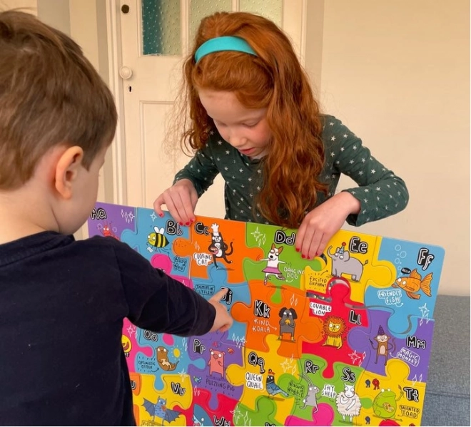 Gibsons grote vloerpuzzel onconventioneel alfabet voor kinderen