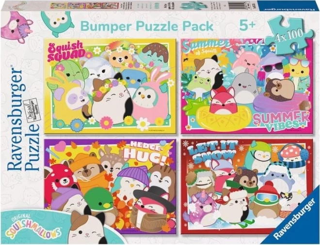 Puzzel Ravensburger Squishmallows 4x100 stukjes