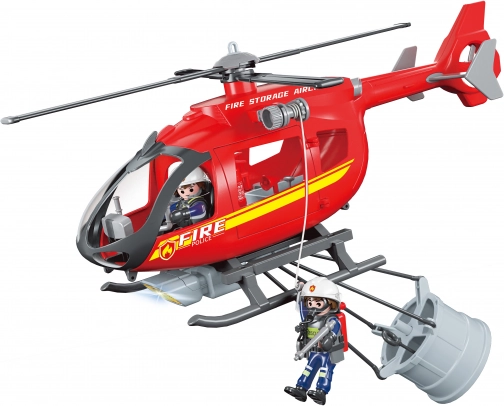 Brandweerhelikopter met effecten 38 cm