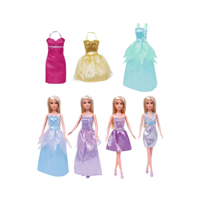 Pop met kleding set, 30 cm