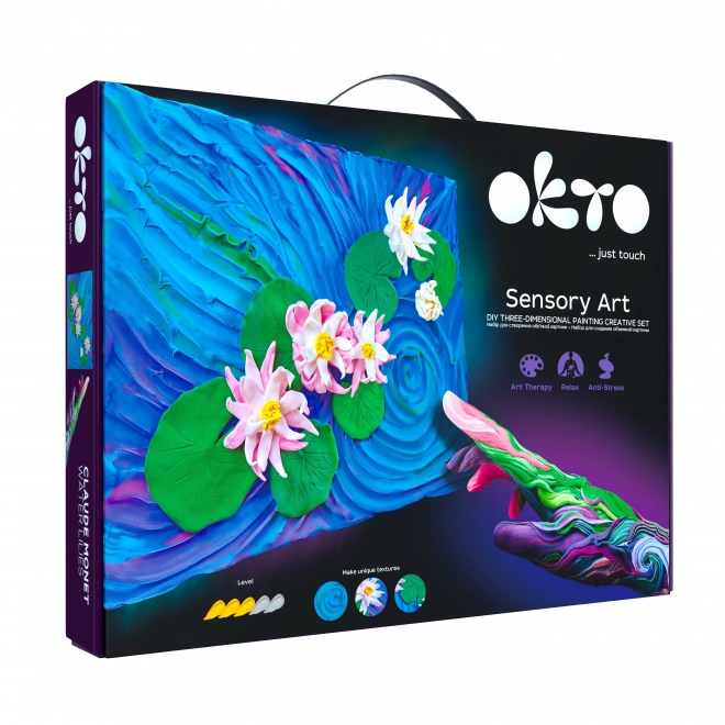 OKTO SENSOTY ART creatieve set ”Waterlelies” 30x40 cm