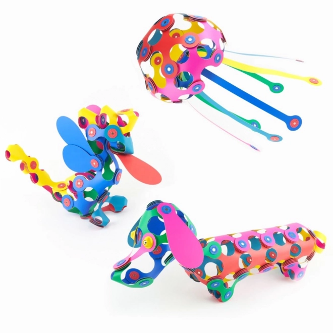Magnetische blokken Clixo Super Rainbow, 60 stuks
