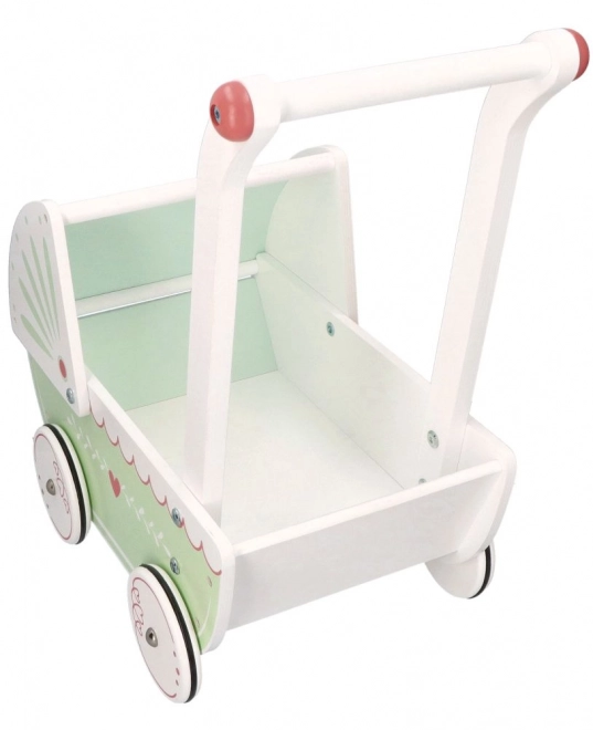 Houten poppenwagen