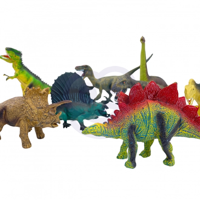 Set van dinosaurusfiguren met speelmat en koffer
