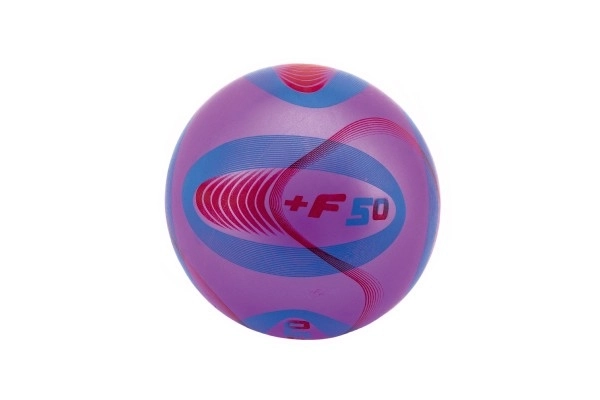 Gekleurde niet-opgeblazen rubberen bal in net - 23 cm