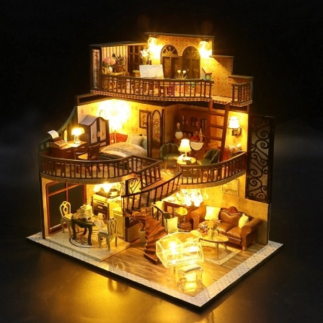 Negen miniatuurhuisjes Pavillon van droomconstructies