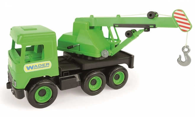 Wader Groene Kraan Middle Truck 38 cm in kartonnen doos