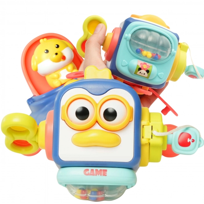 WOOPIE Pinguïn Montessori Sensorische Kubus 6-in-1