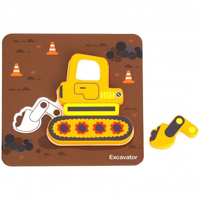 Woopie houten puzzel voertuigen Montessori FSC