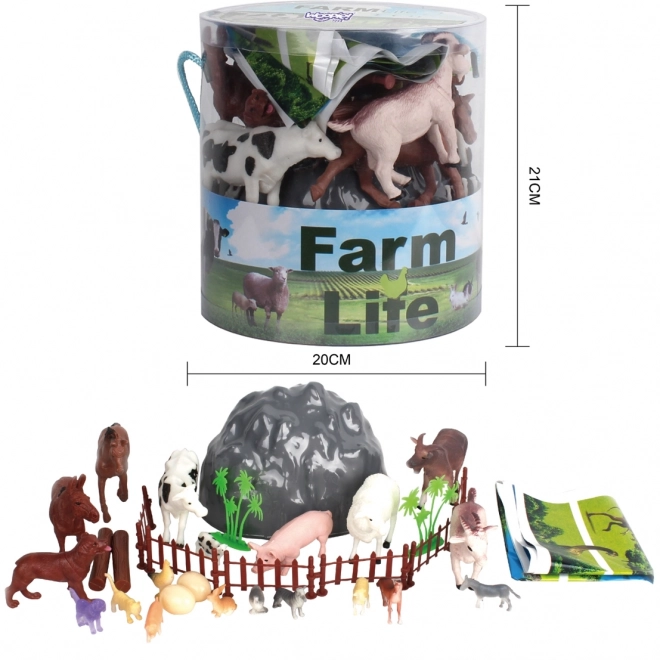 Woopie set figuren boerderijdieren 34 stuks