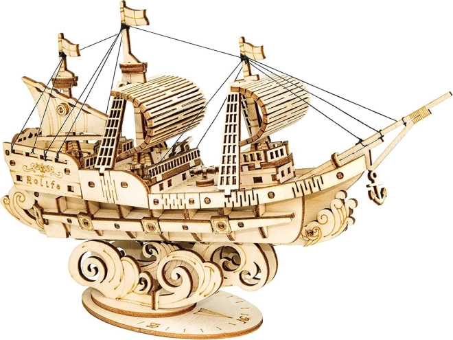 Zeilboot - 3D houten bouwpakket