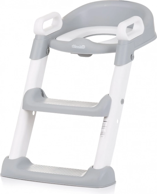 CHIPOLINO Toiletbril met ladder Skippy – grijs