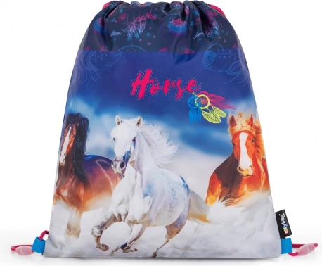 Gymtas met paardenmotief Oxybag 30 × 37 cm