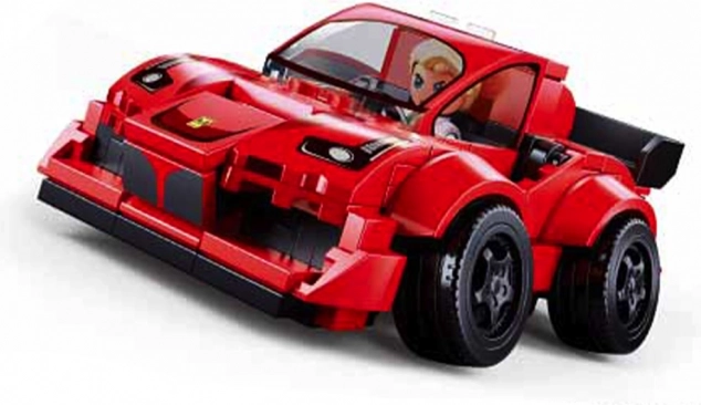 Sluban Auto Bouwset Rode Racer