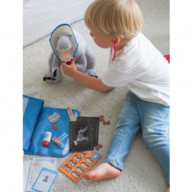 Tooky Toy veterinair set met tas 17 delen