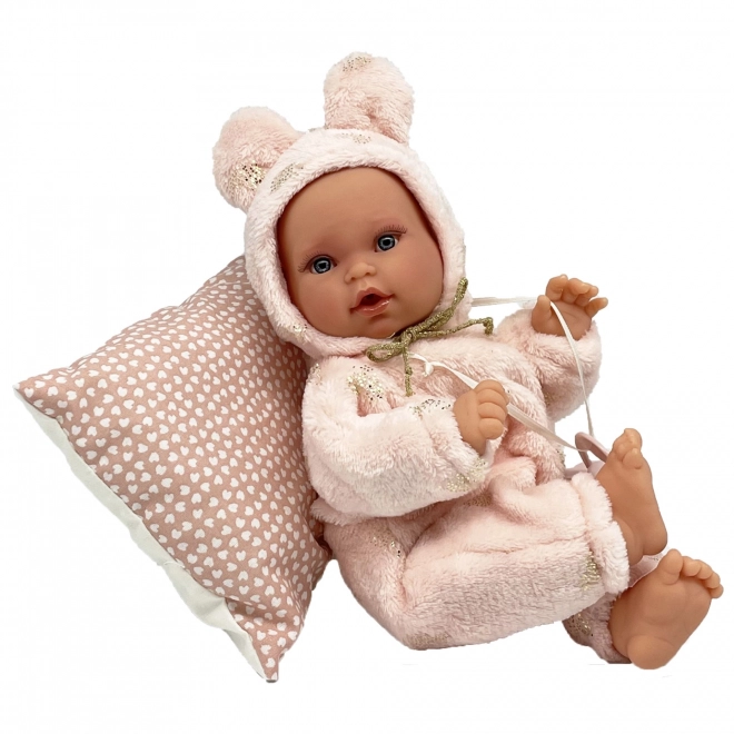 Antonio Juan 1136 KIKA - realistische baby pop met speciale bewegingsfunctie en zacht stoffen lichaam - 27 cm