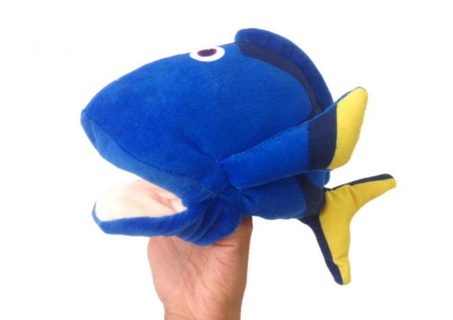 Pluche mascotte vis Blauwe pop 25 cm