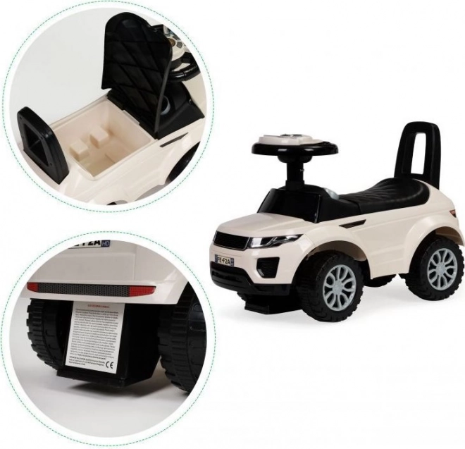 ECOTOYS Loopauto met melodieën wit