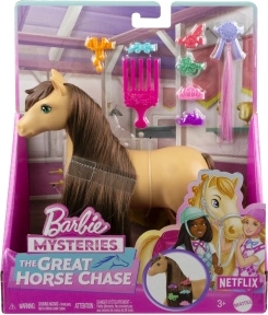 Barbie-paardenpony Pepper met bruine manen om te stylen