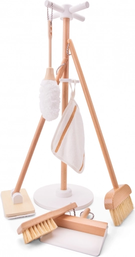 Houten schoonmaakset voor kinderen