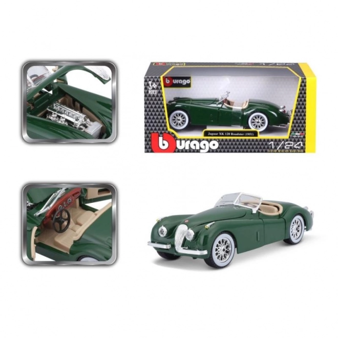 Bburago 1:24 Jaguar XK 120 Roadster (1951) groen 18-22018